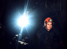 Roy Morgan in Ogof Capel